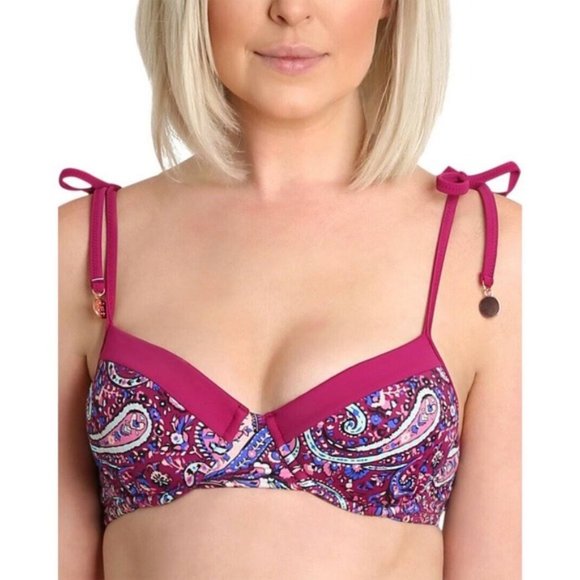 Nanette Lepore Other - Nanette Lepore Bikini Top with Adjustable Straps, UK10/USA Medium -- NWOT